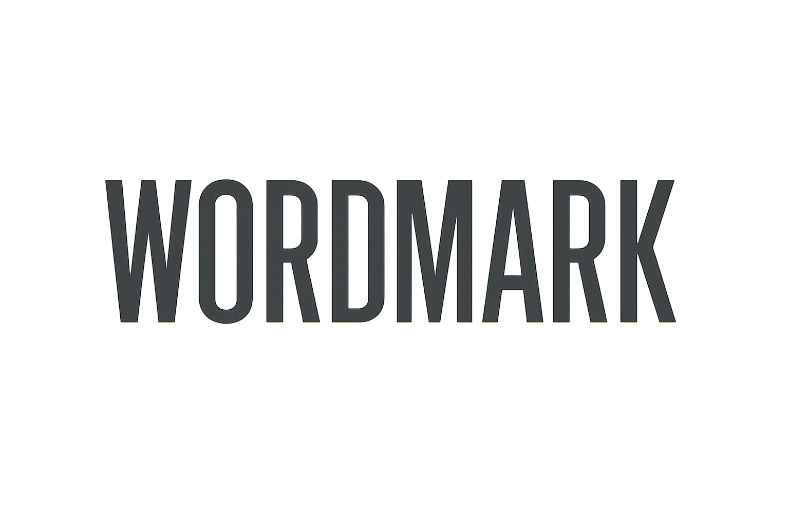 Neutral placeholder wordmark with condensed uppercase type