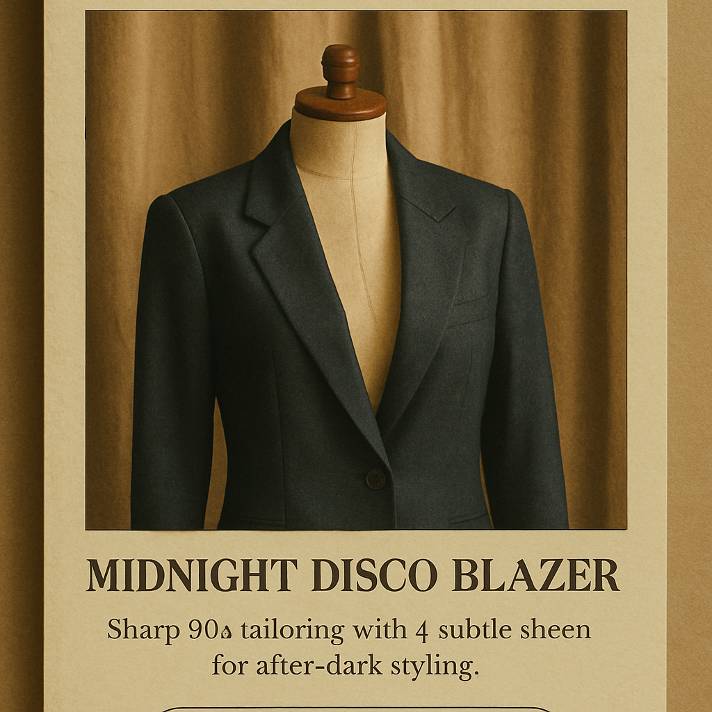 Midnight Disco Blazer vintage clothing piece