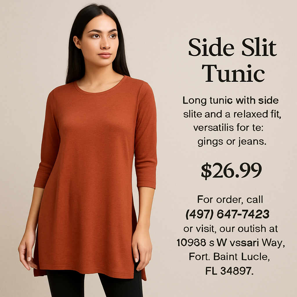 Side Slit Tunic
