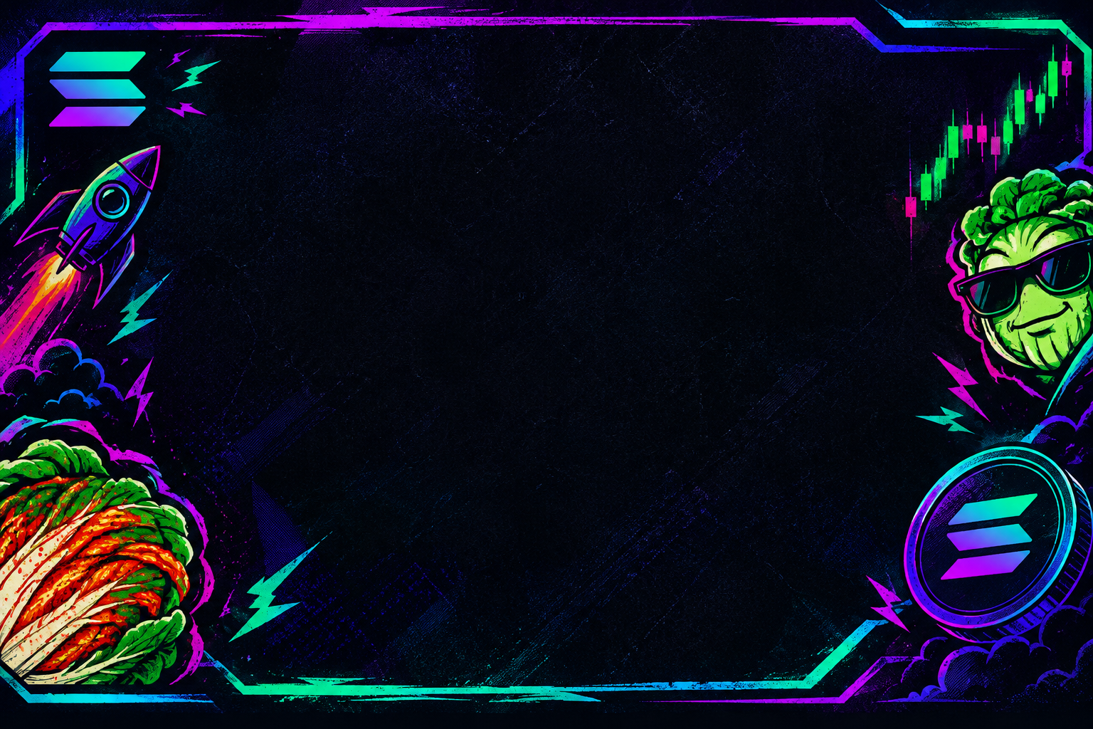Reserved horizontal artwork slot with a wide meme-style crypto banner placeholder for later replacement