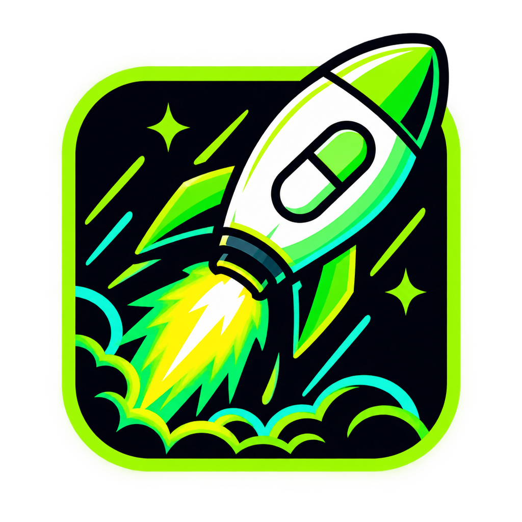 Neon pump button icon