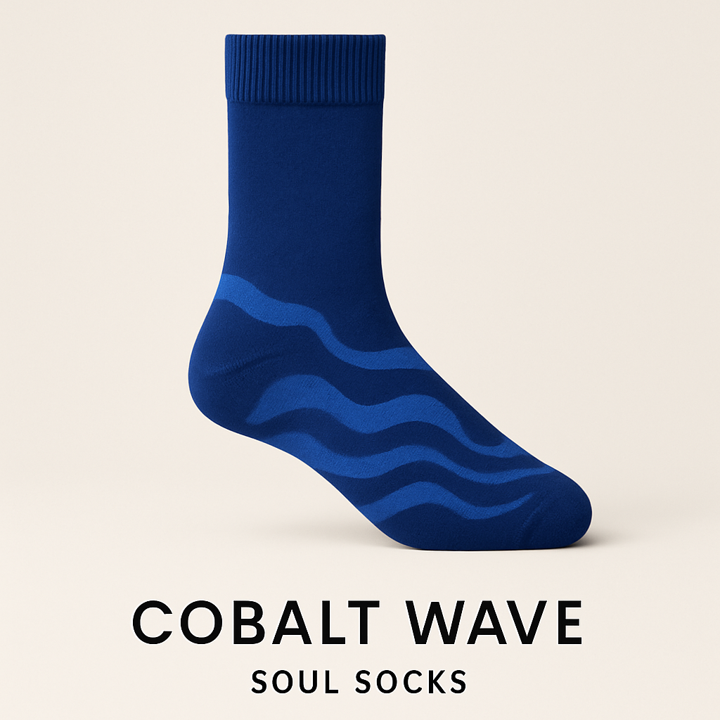 Cobalt Wave Soul Socks