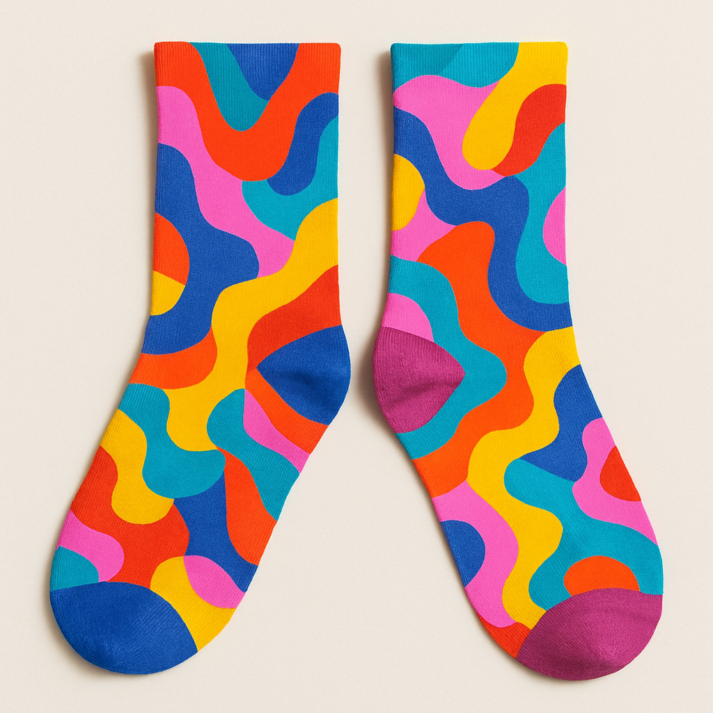 Colorful Abstract Soul Socks