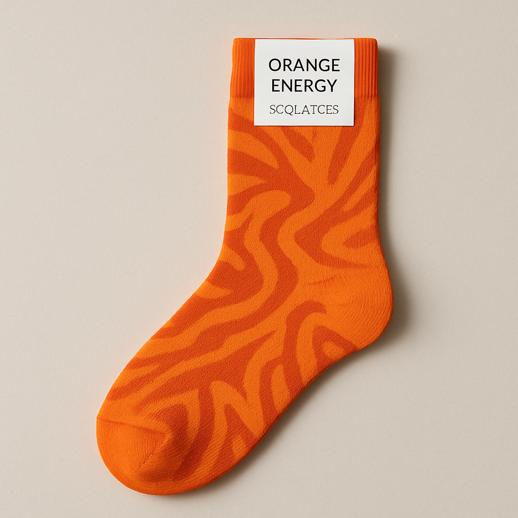Orange Energy Soul Socks