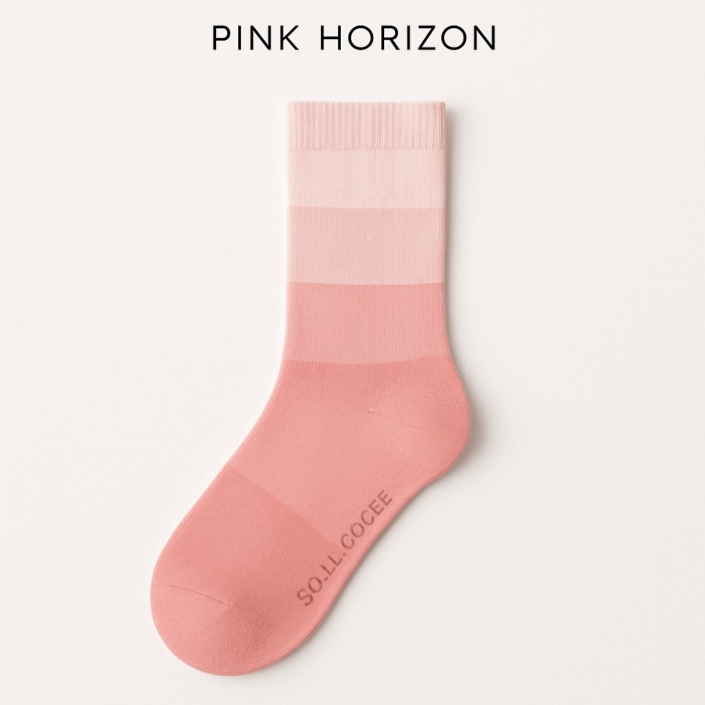Pink Horizon Soul Socks