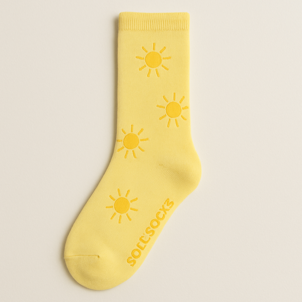 Sunny Yellow Soul Socks