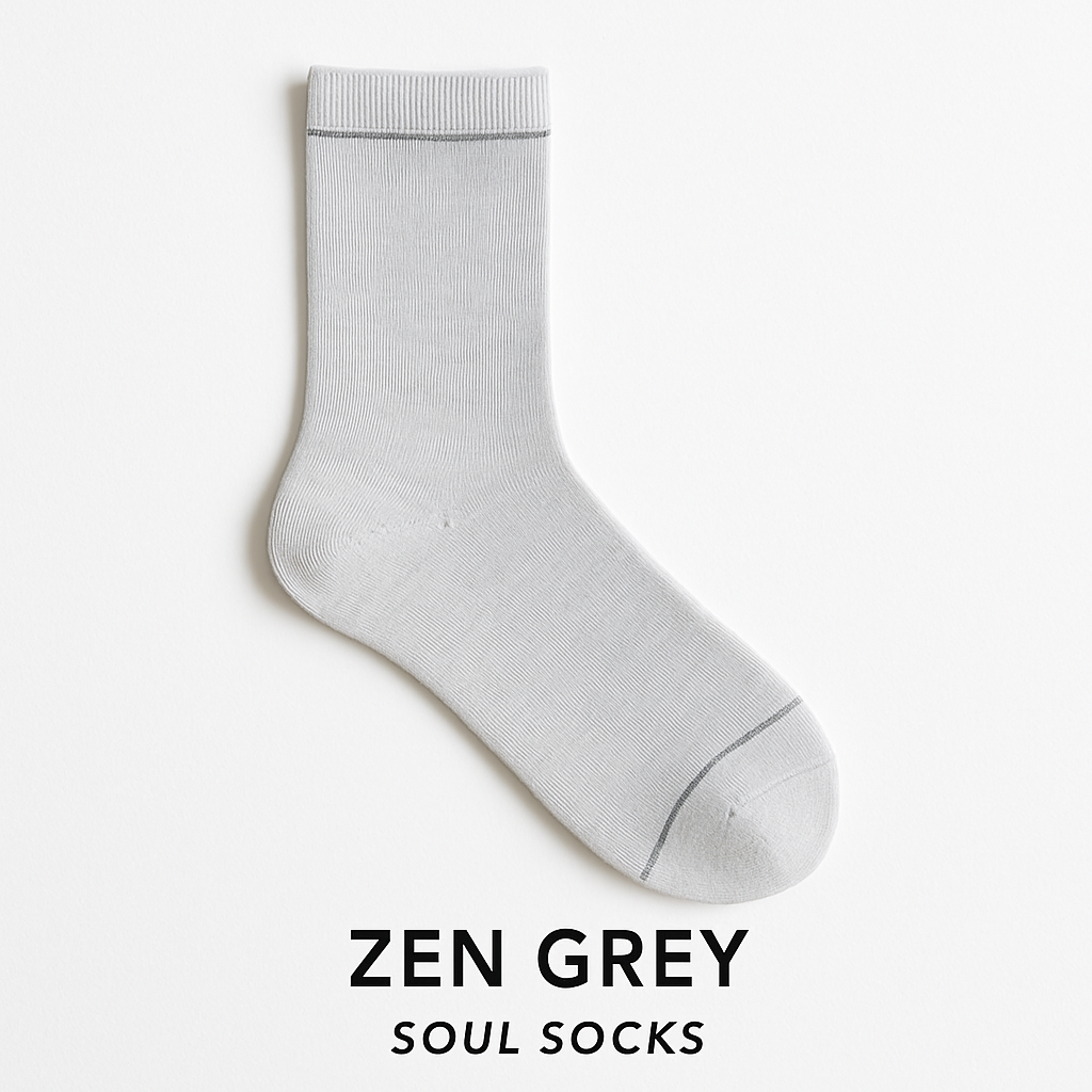 Zen Grey Soul Socks