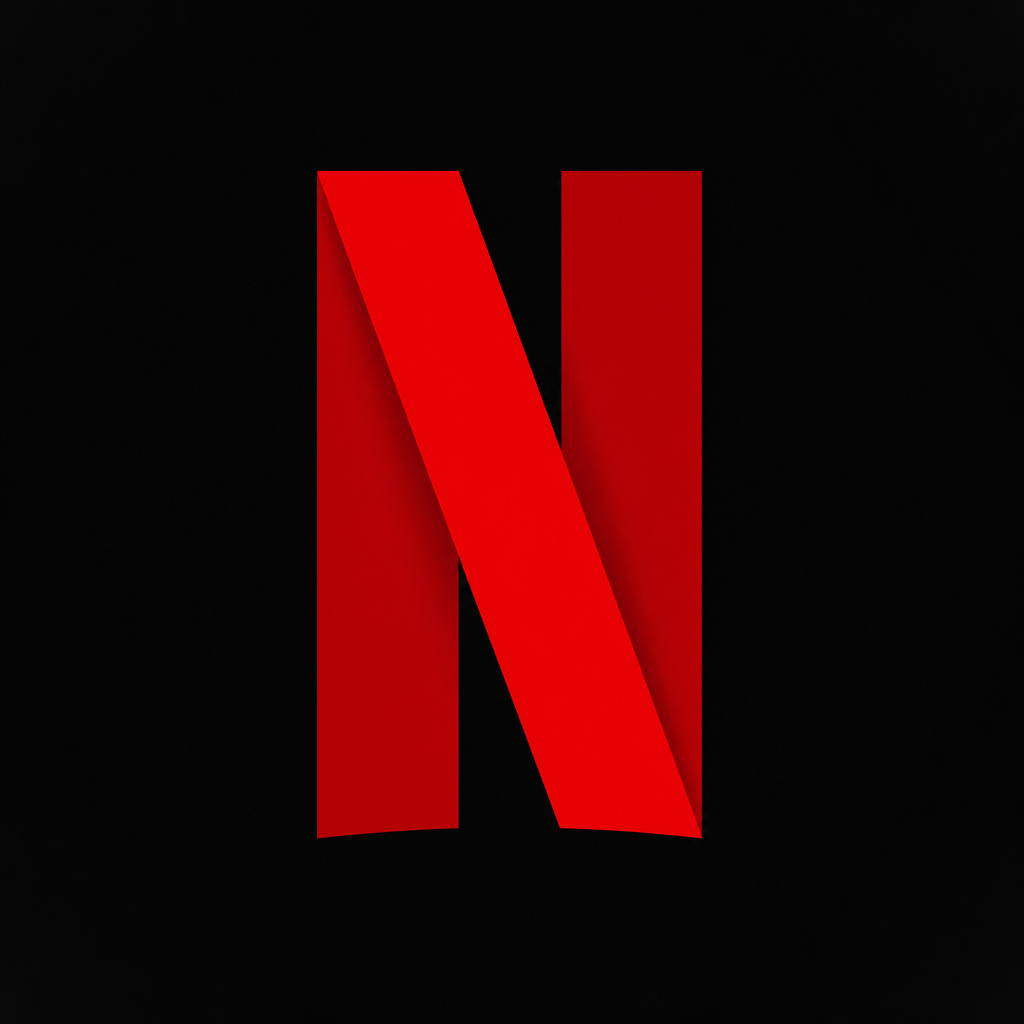 Logo circular con letras SF en blanco sobre fondo rojo oscuro para StreamFlix Premium