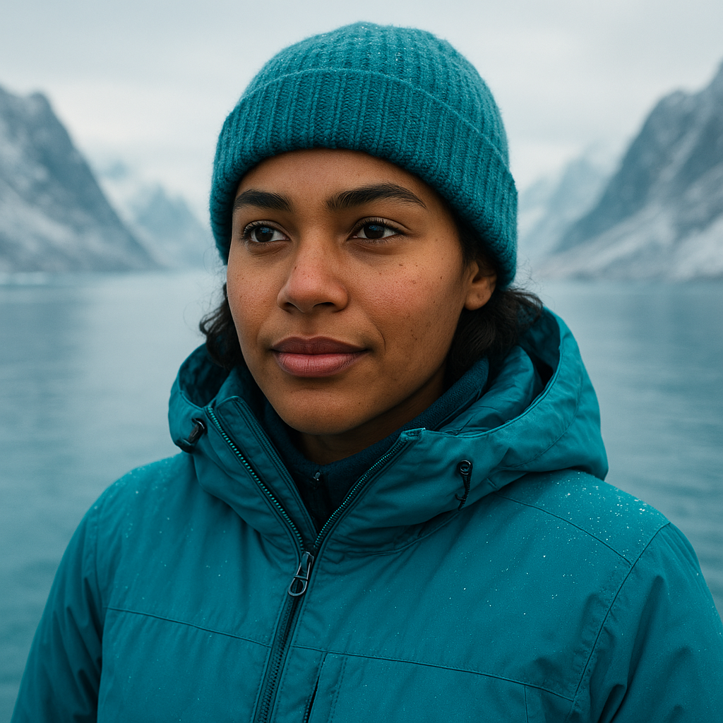 Portrait of a smiling young adventurer in cold-weather gear
