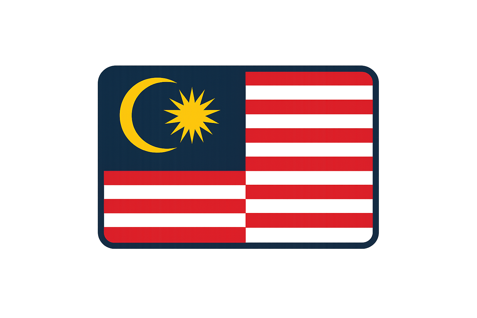 Malaysia flag badge
