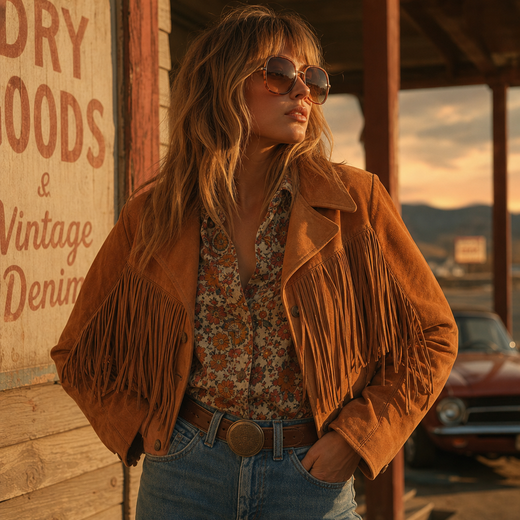 Sunset Suede Fringe Jacket