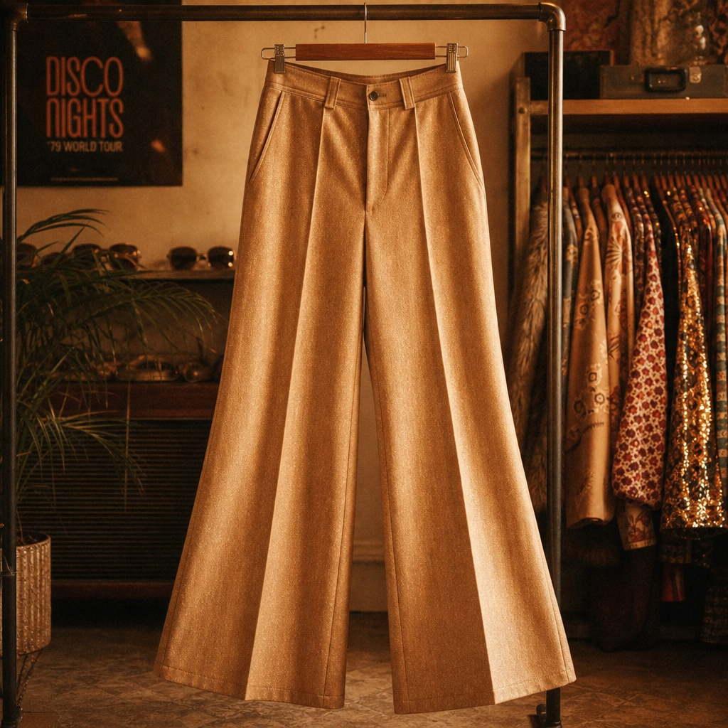 High-Waist Disco Trousers