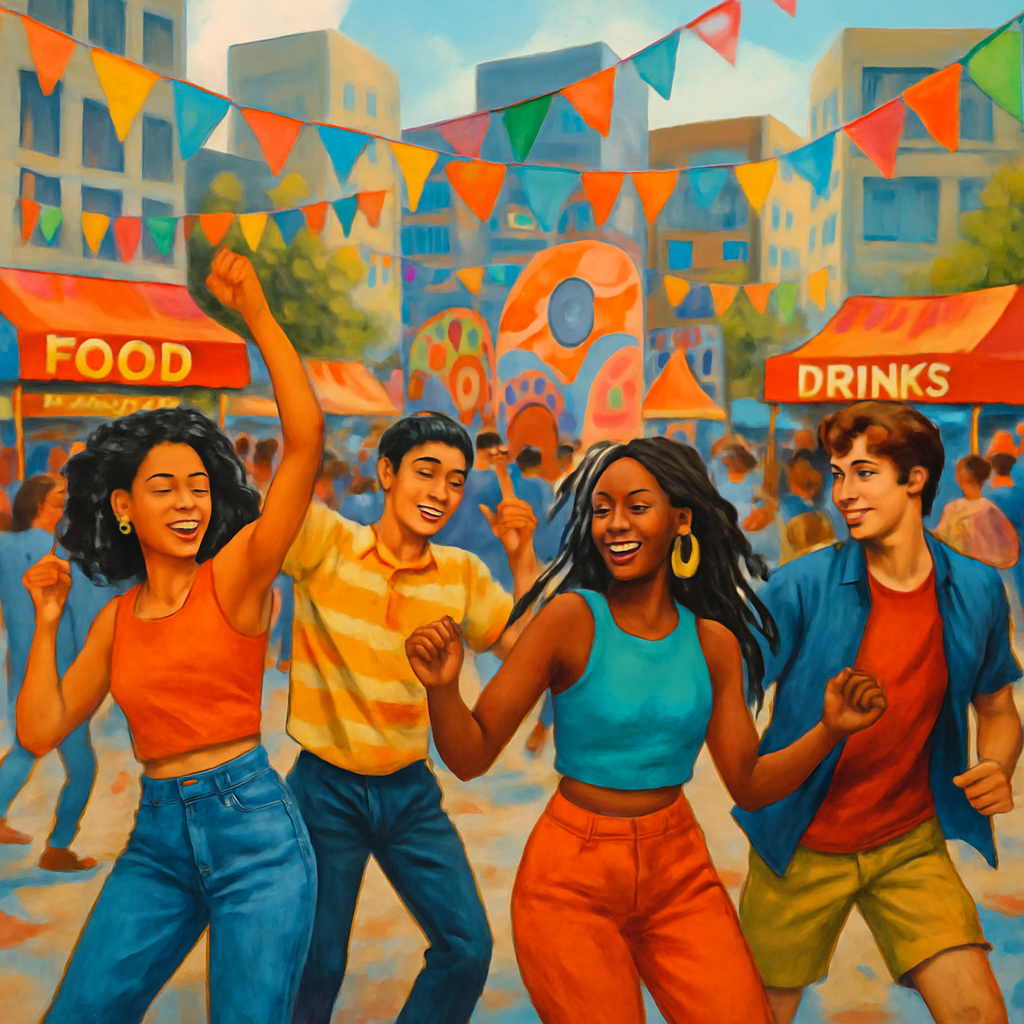 Street culture festival scene