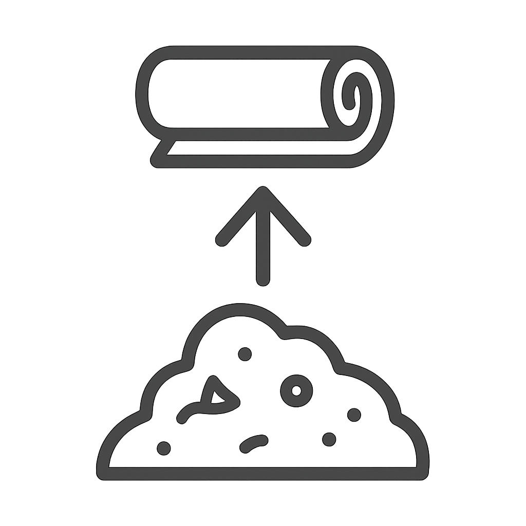 Landfill savings icon