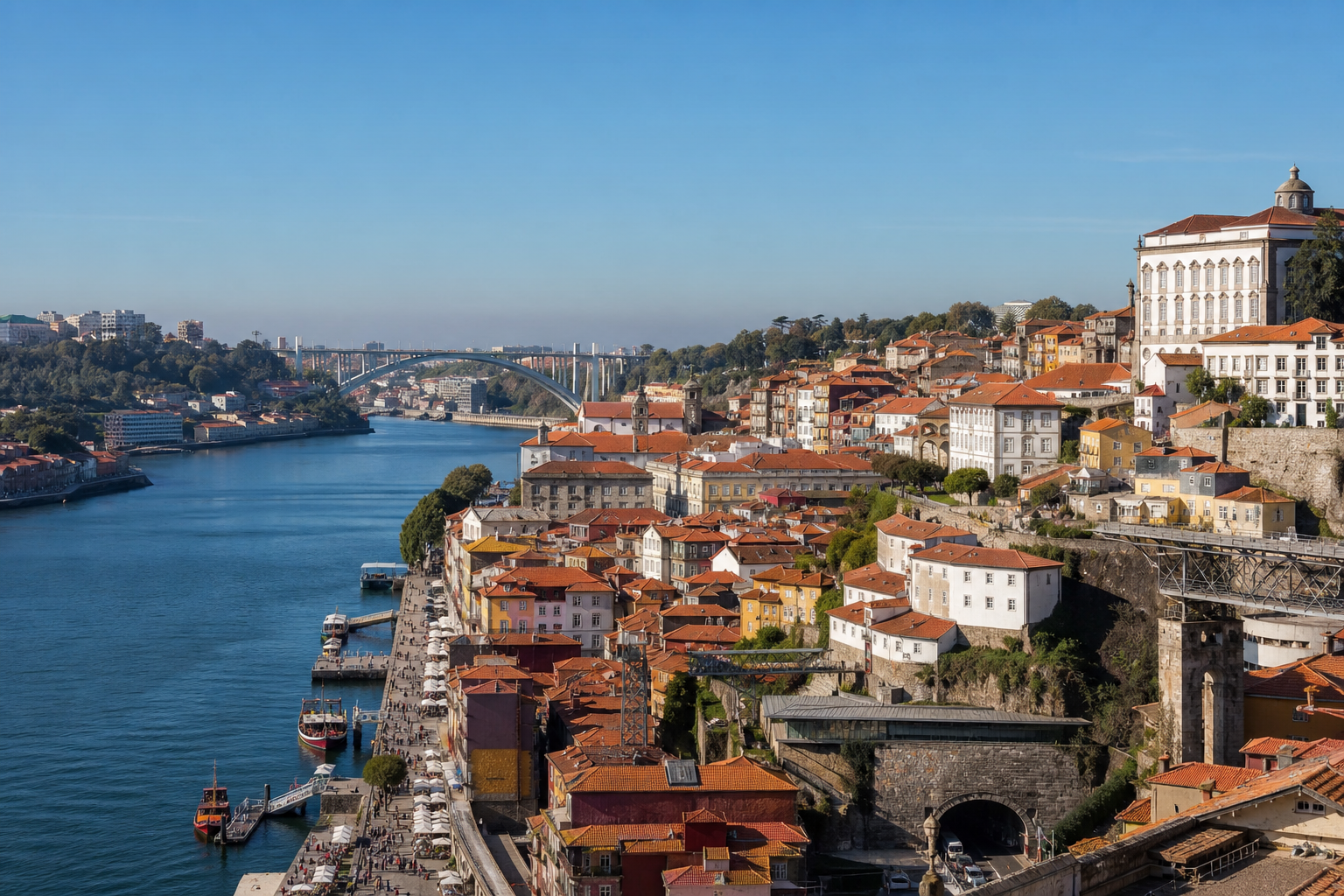 Placeholder real photography of Porto cityscape for replacement