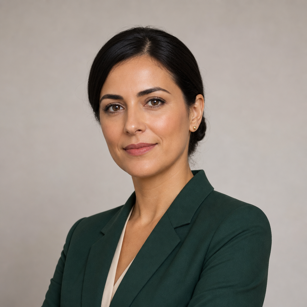 Real headshot placeholder of Sofia Almeida, immigration and mobility counsel