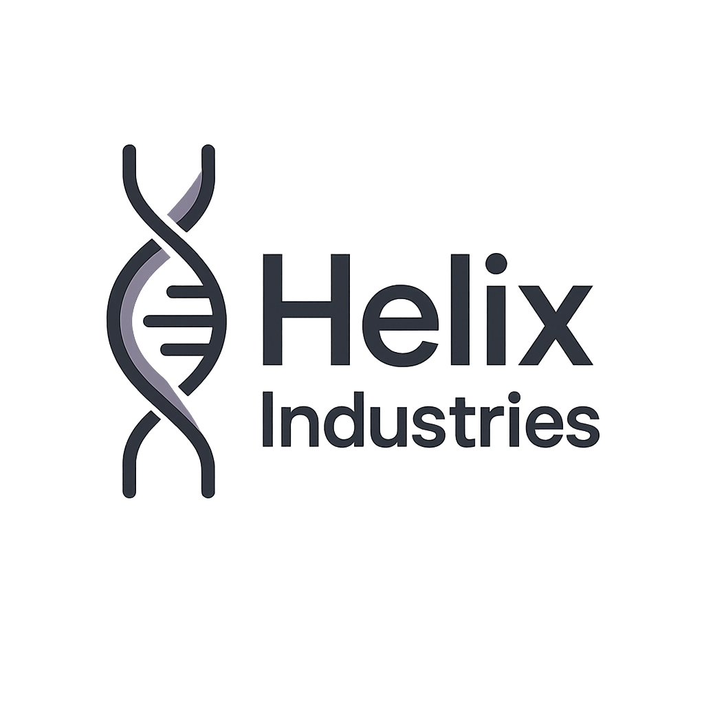 Helix Industries geometric enterprise wordmark logo
