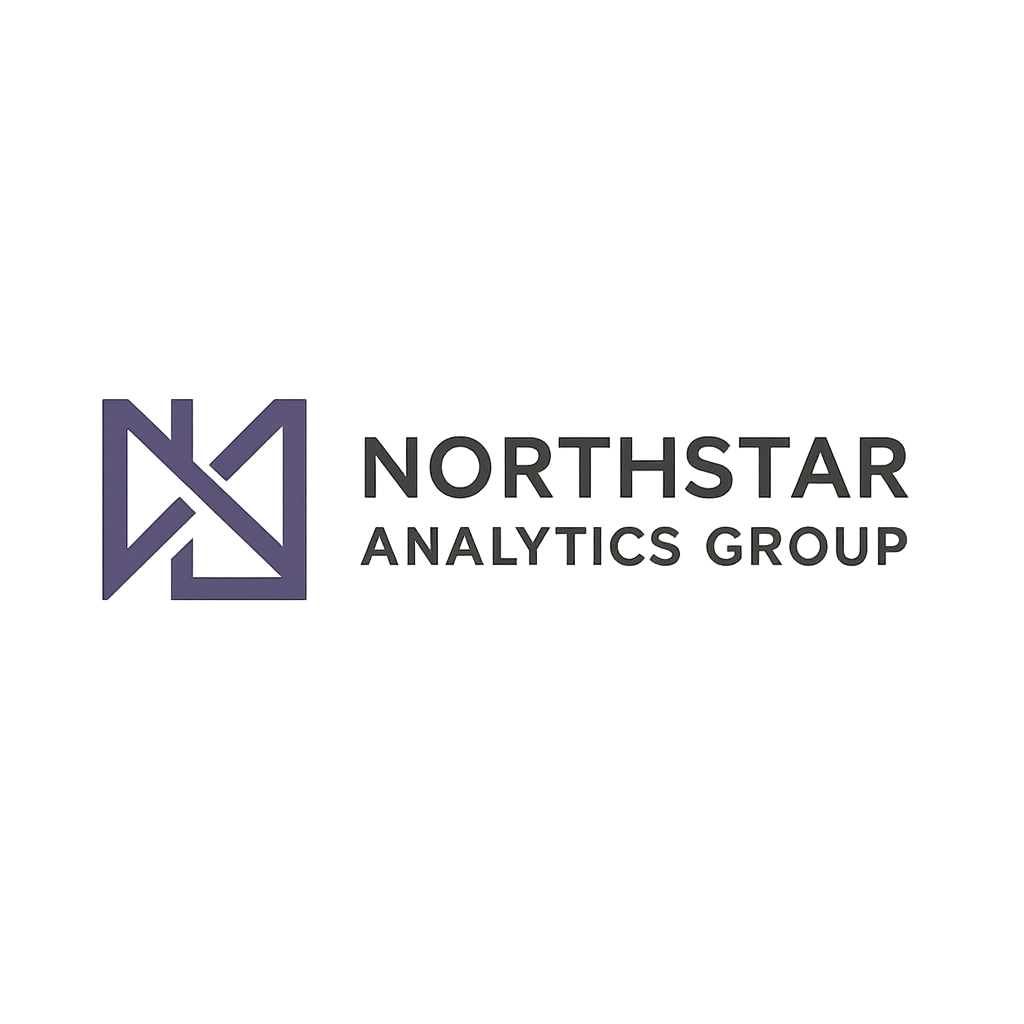 Northstar Analytics enterprise logo with geometric icon and wordmark