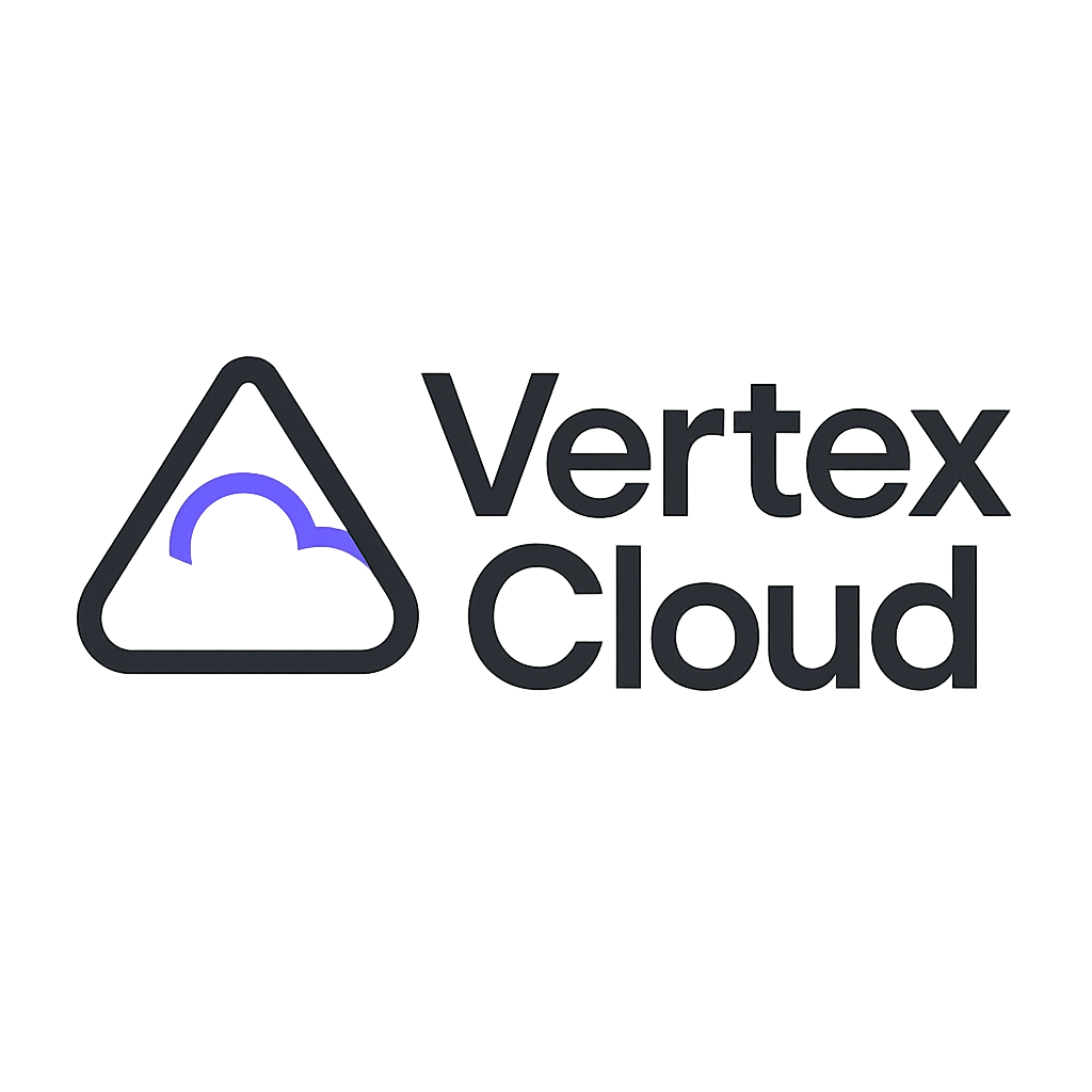Vertex Cloud technology enterprise wordmark logo