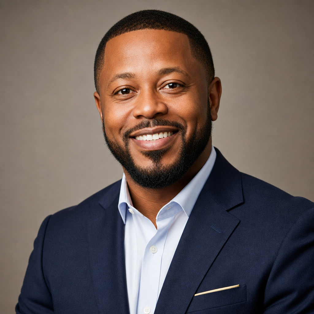 Professional portrait of Quincy Favors, a welcoming real estate leasing specialist