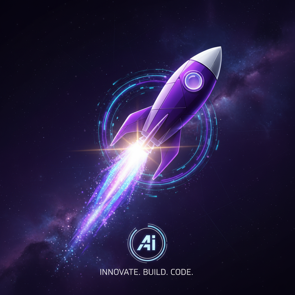 Rocket and spark icons showing innovation