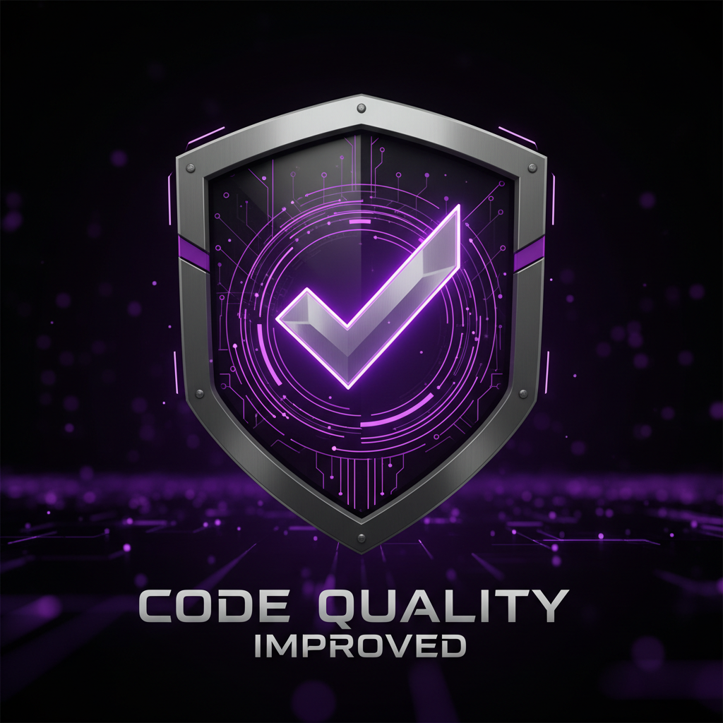 Shield with check mark for code quality
