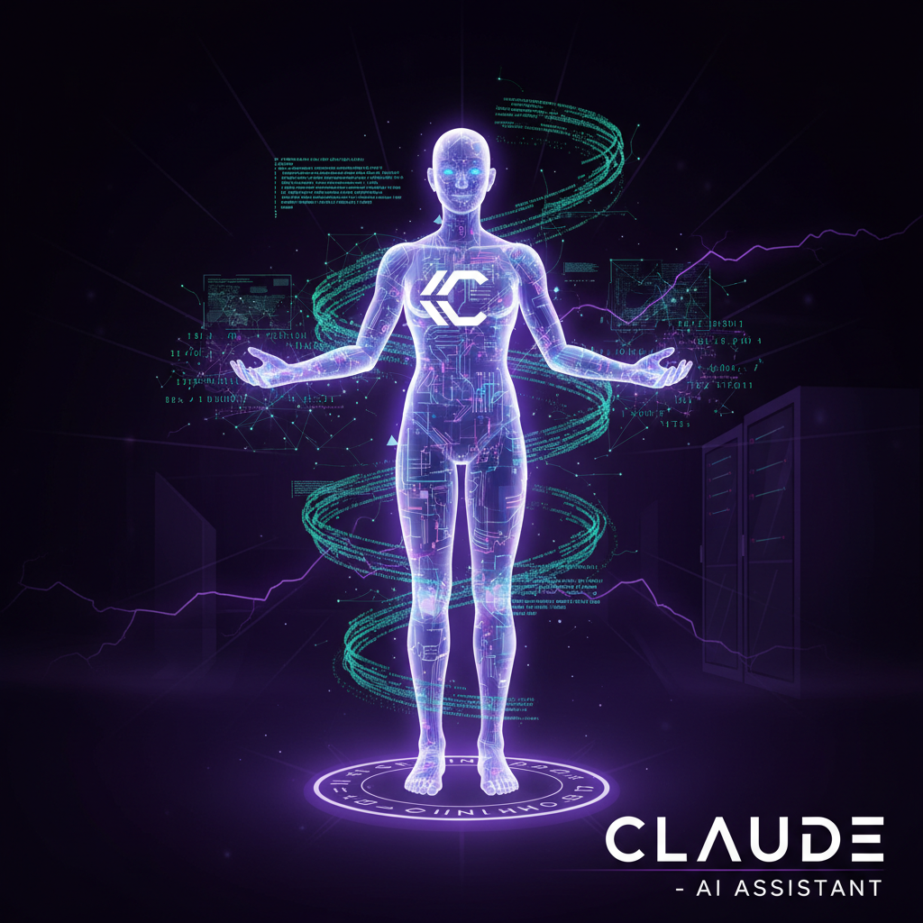 Claude AI agent illustration