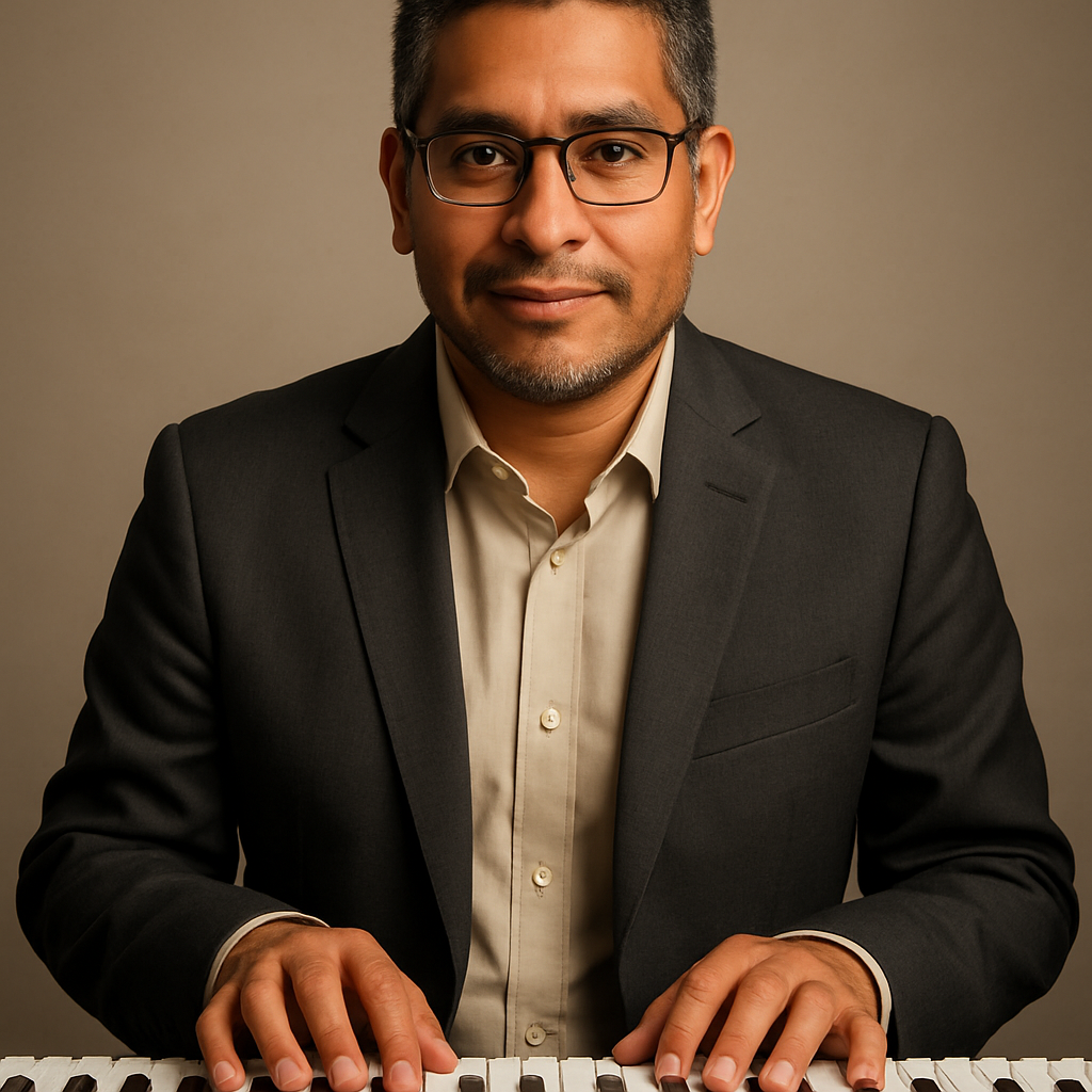 Retrato del tecladista fundador