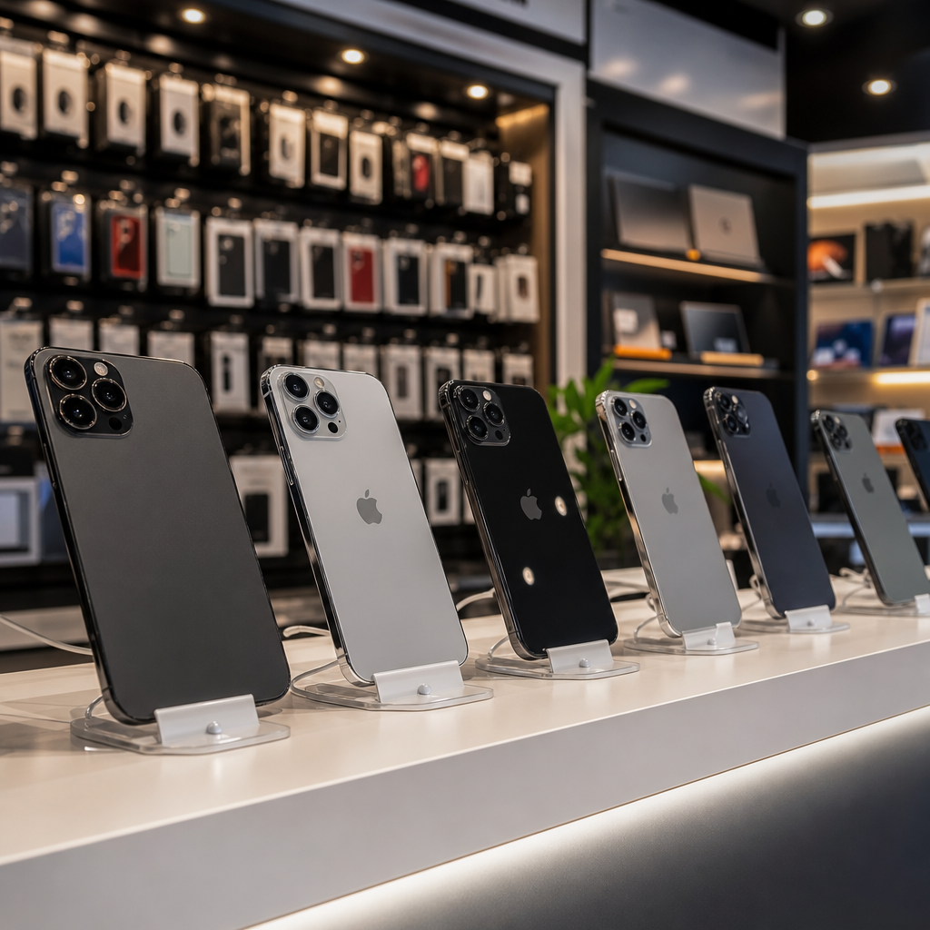 Phones in stock display image