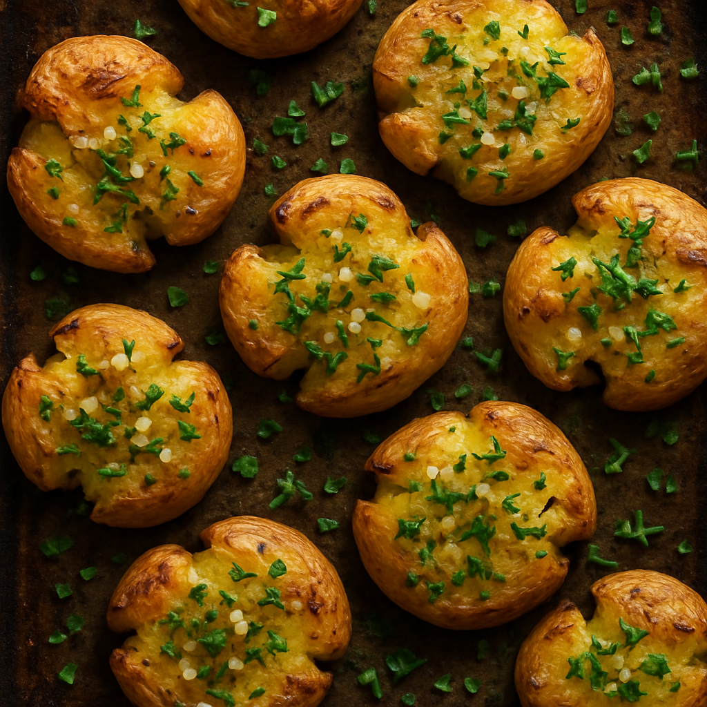 Картопля по-селянськи з хрусткою скоринкою та зеленню