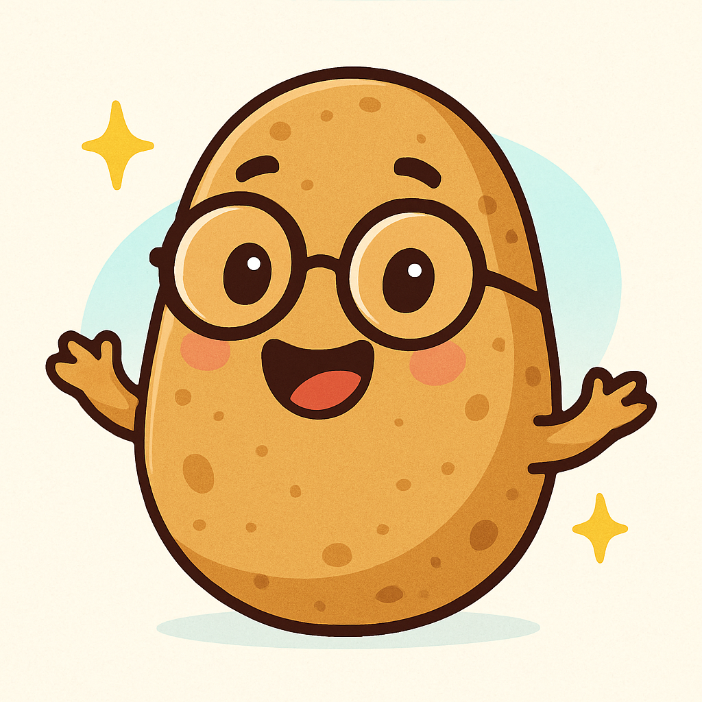 Аватаp: грайлива картопля в окулярах