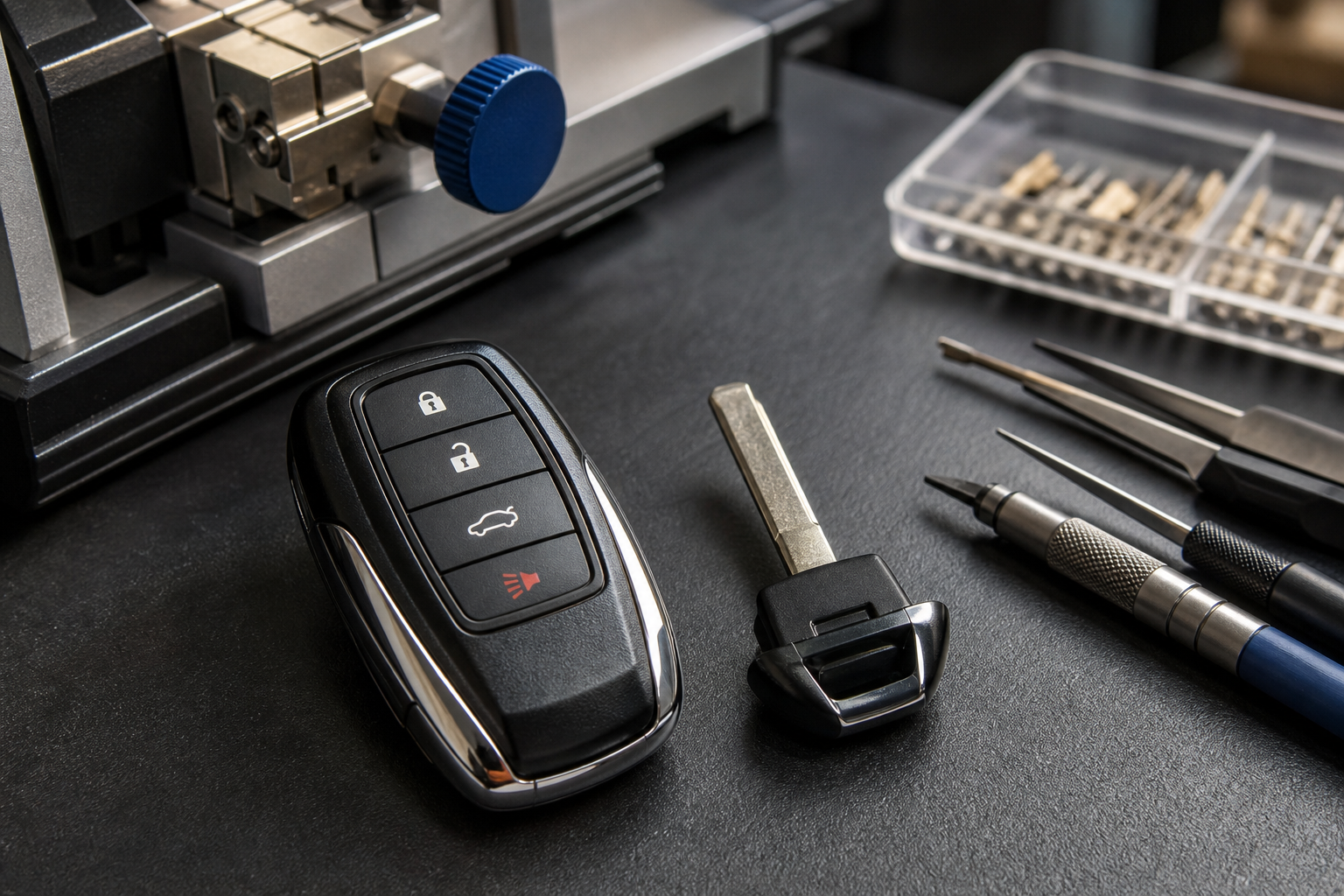 Key photo 4 programmed smart key fob close-up