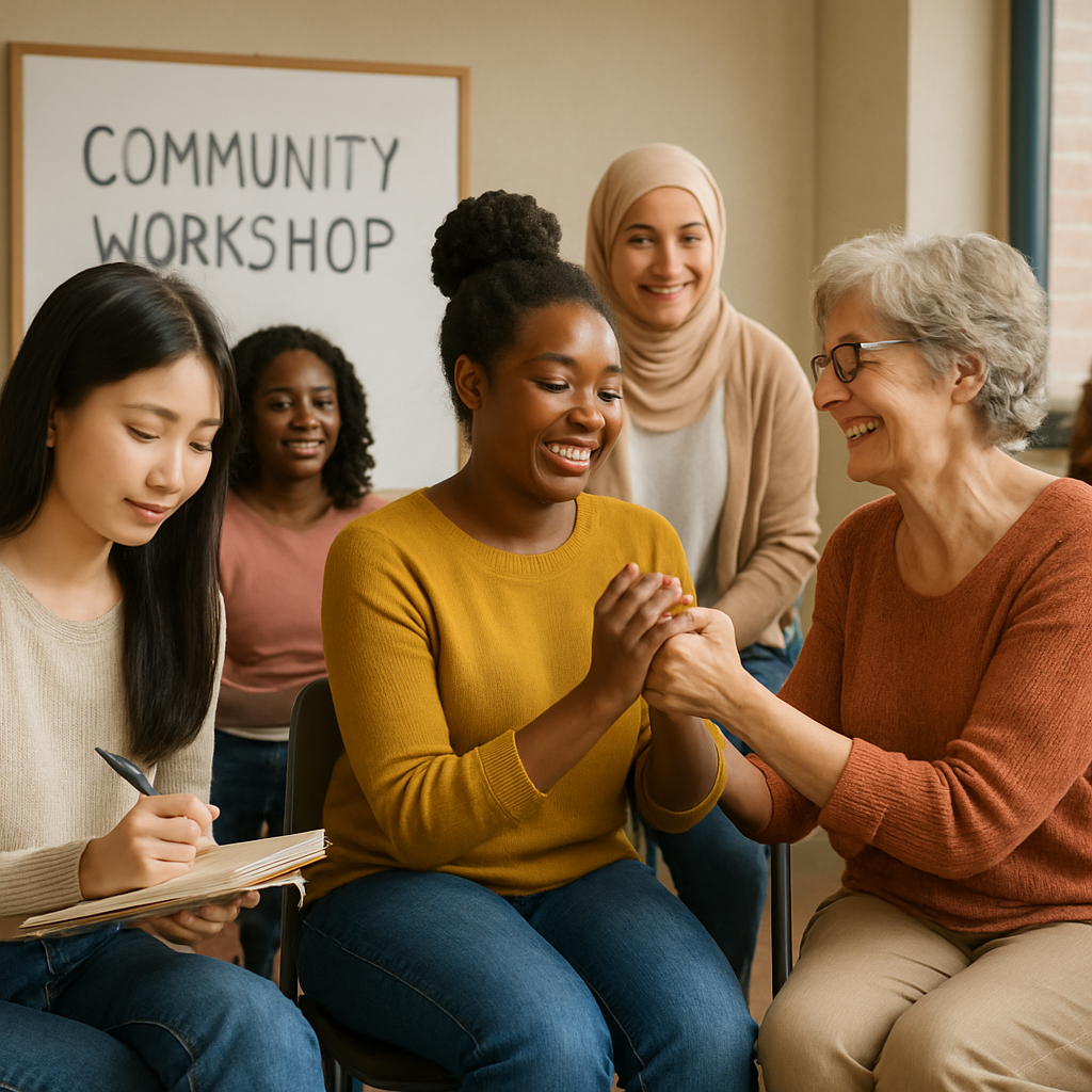 Community workshop empowering women with knowledge and support
