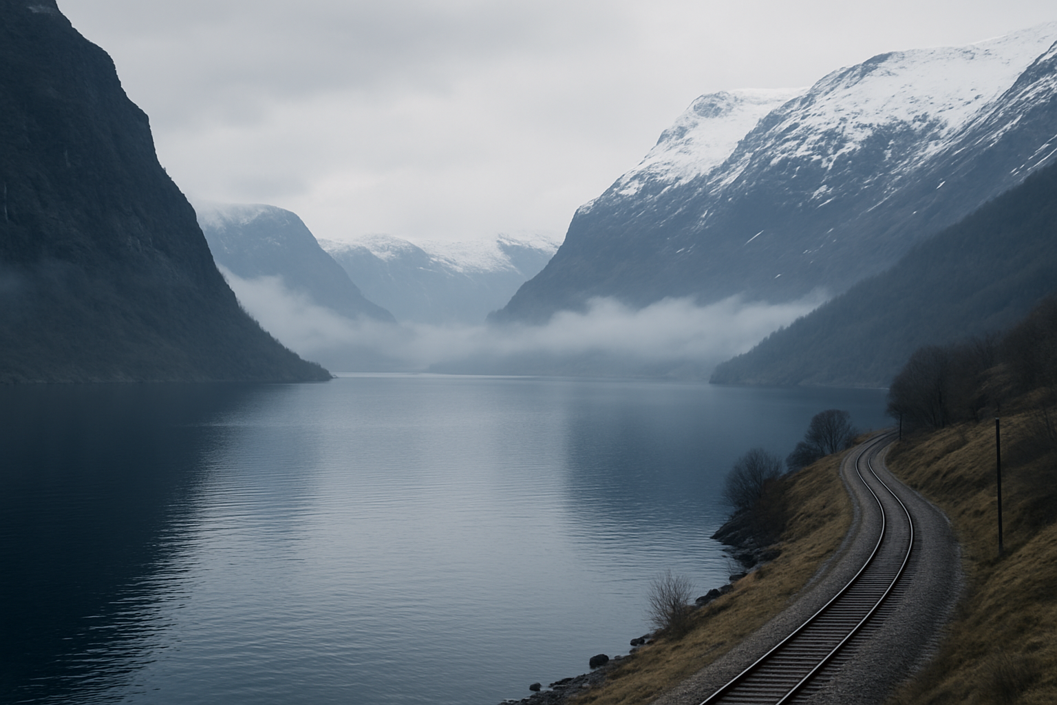 Scenic landscape for Fjords and Rails of Norway