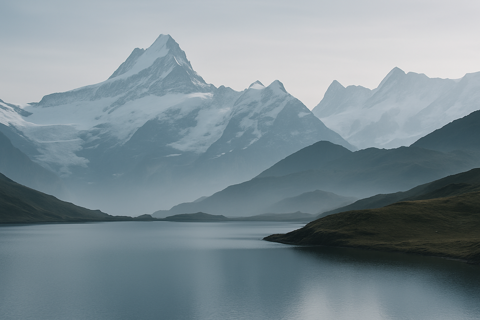Scenic landscape of Alps