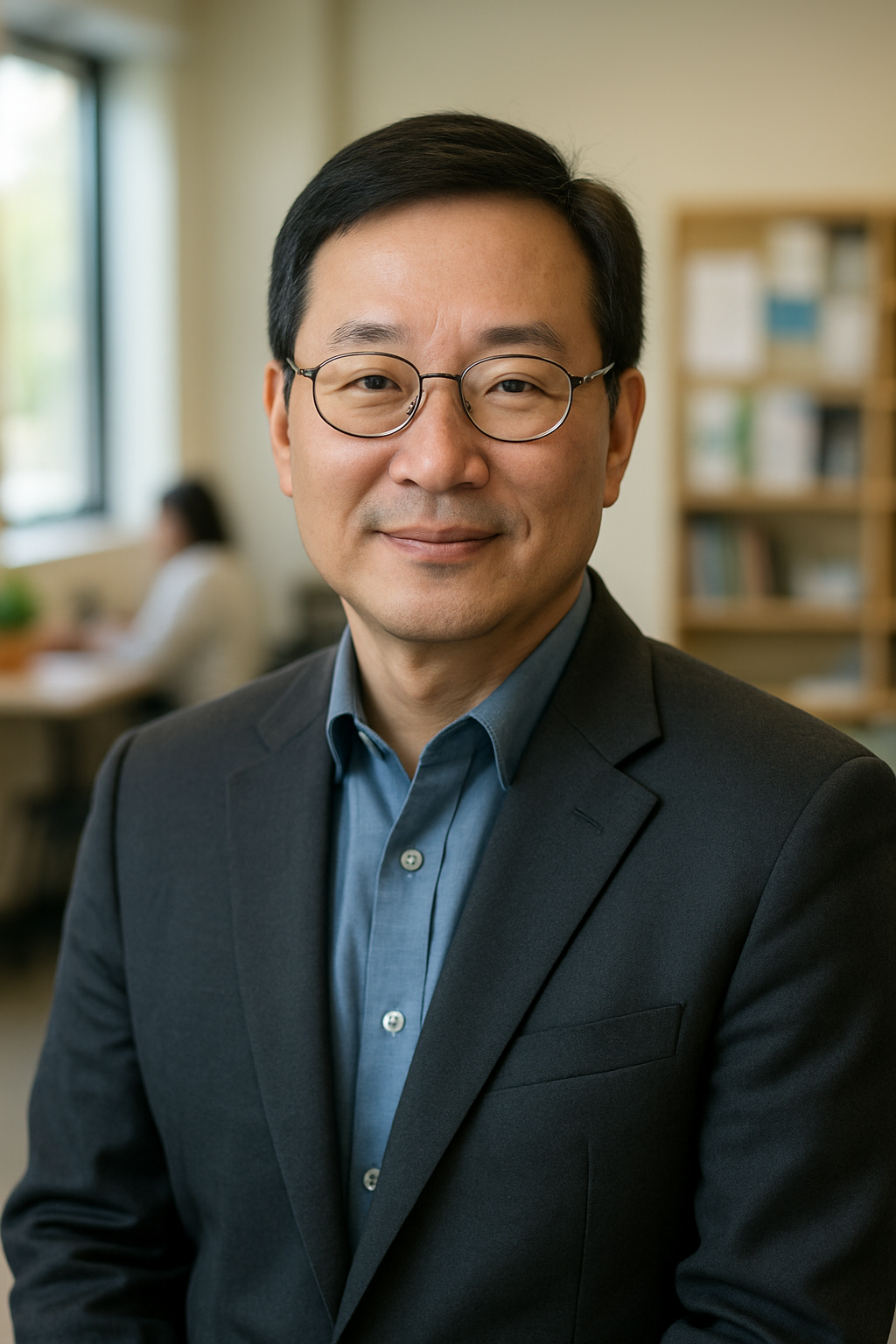 Portrait of David Kim, Chief Programs Officer