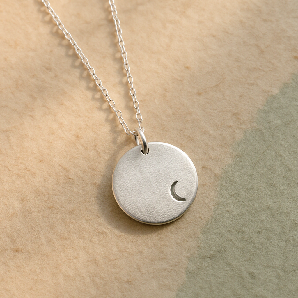 Moonlit Pendant Necklace in sterling silver