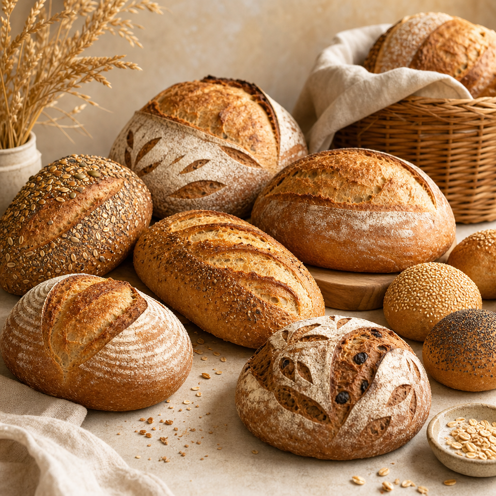 Small soft pretzel bits in rich golden-brown tones with a handcrafted baked texture, arranged as bite-sized artisan pieces on a warm neutral backdrop.