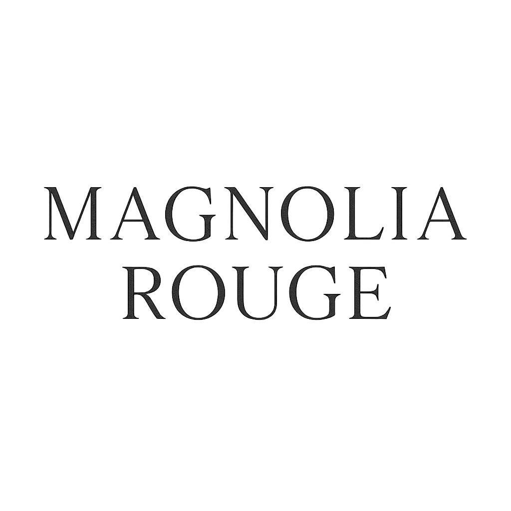 Magnolia Rouge creative journal logo in monochrome