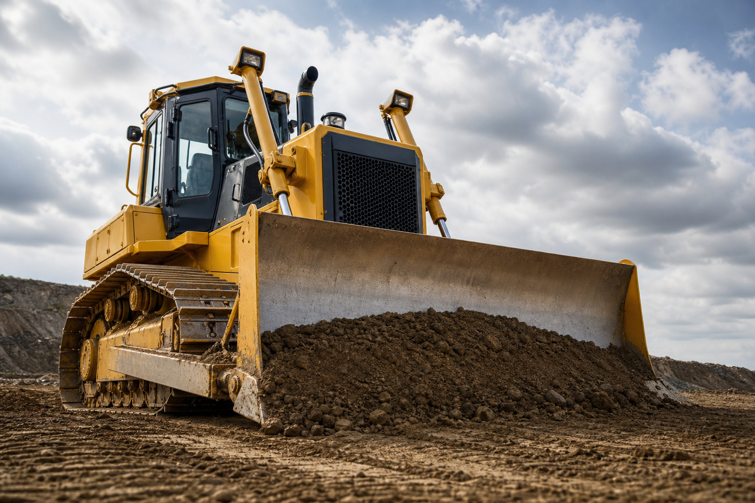 Bulldozer de alta potencia para corte, empuje y nivelación en terrenos exigentes