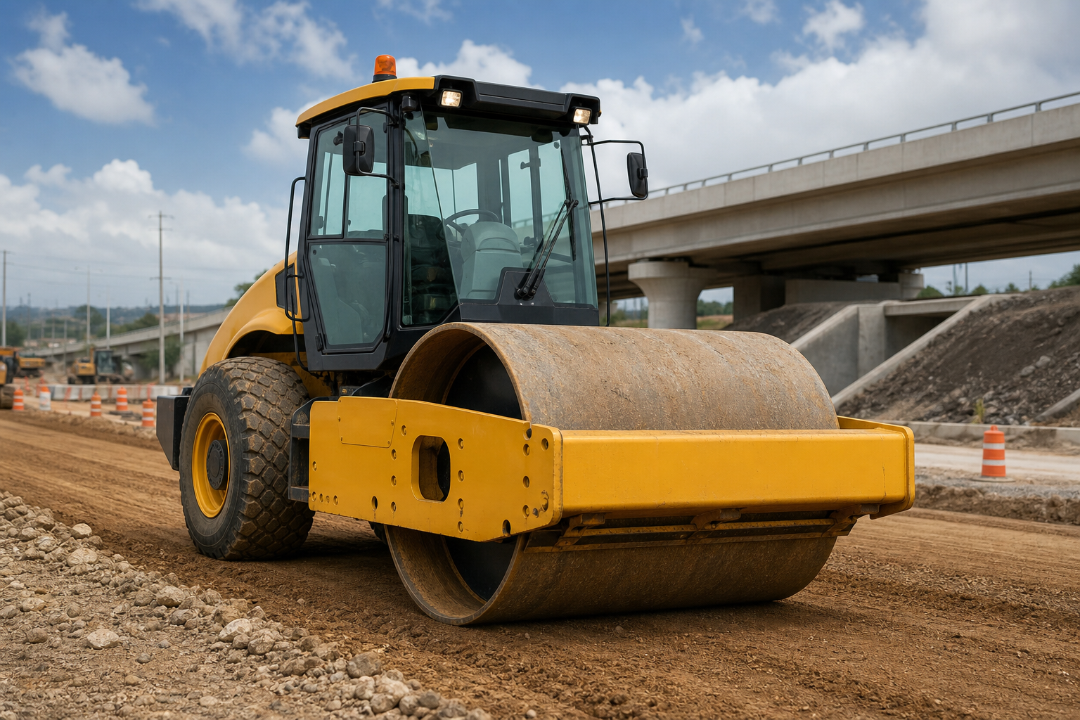 Rodillo vibratorio para compactación de suelos y capas granulares