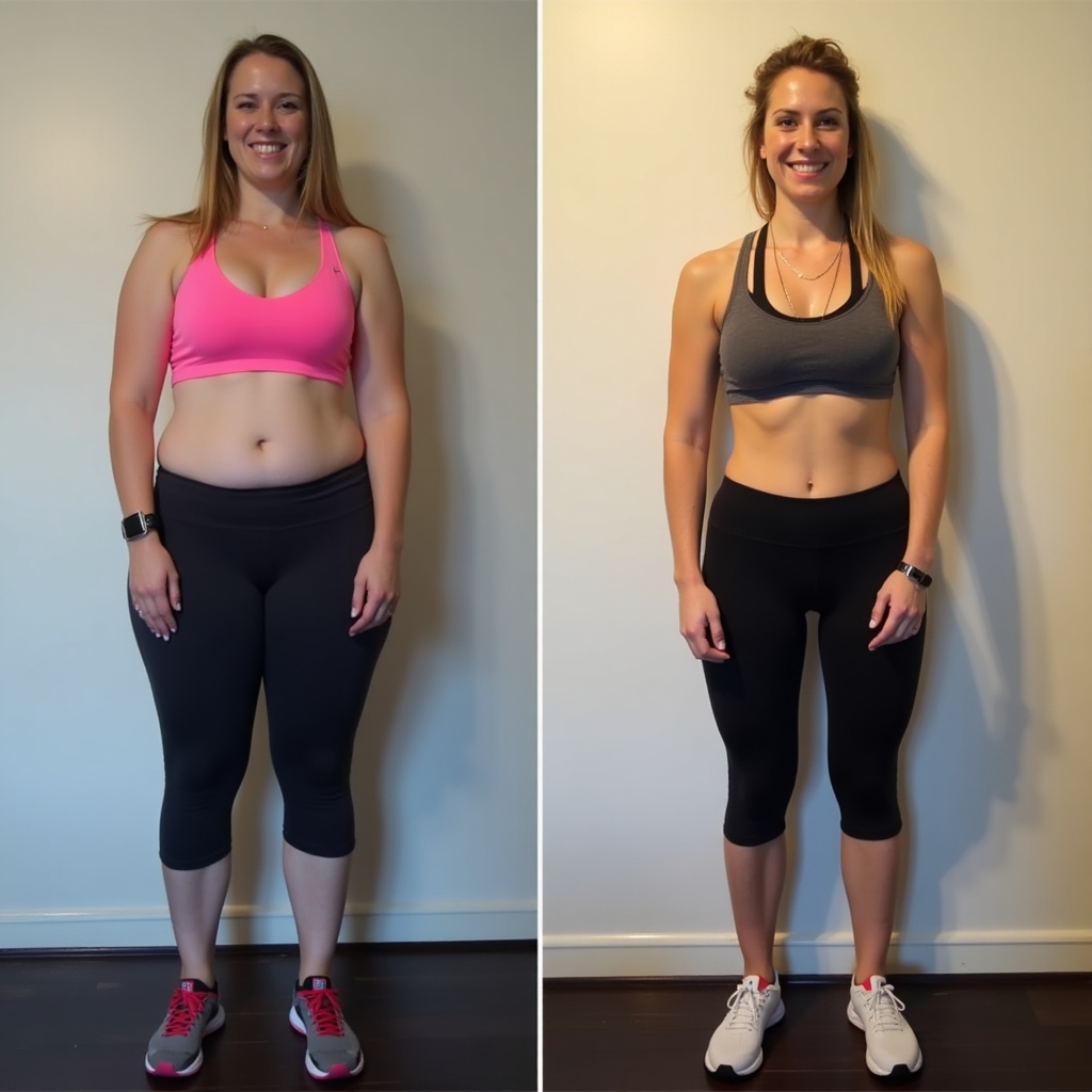 Client after 12-week transformation