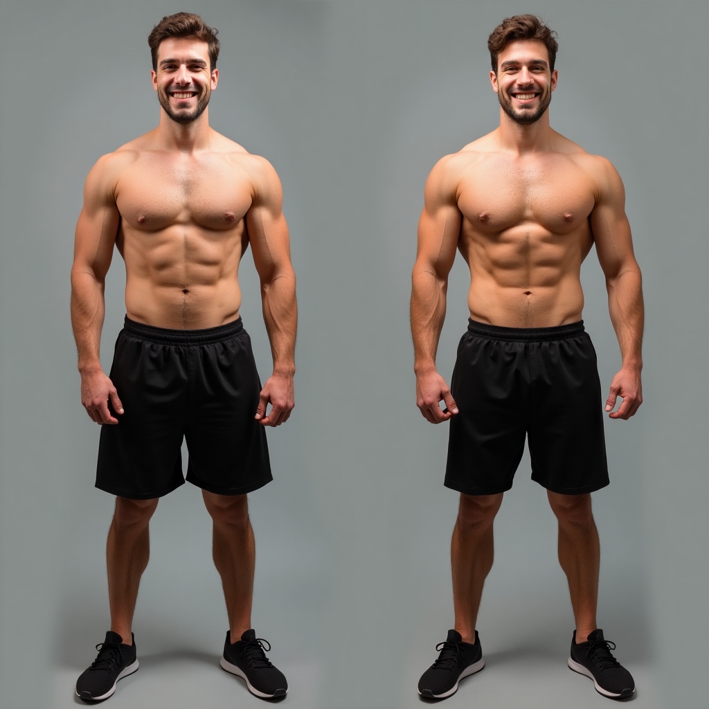 Client after 12-week transformation