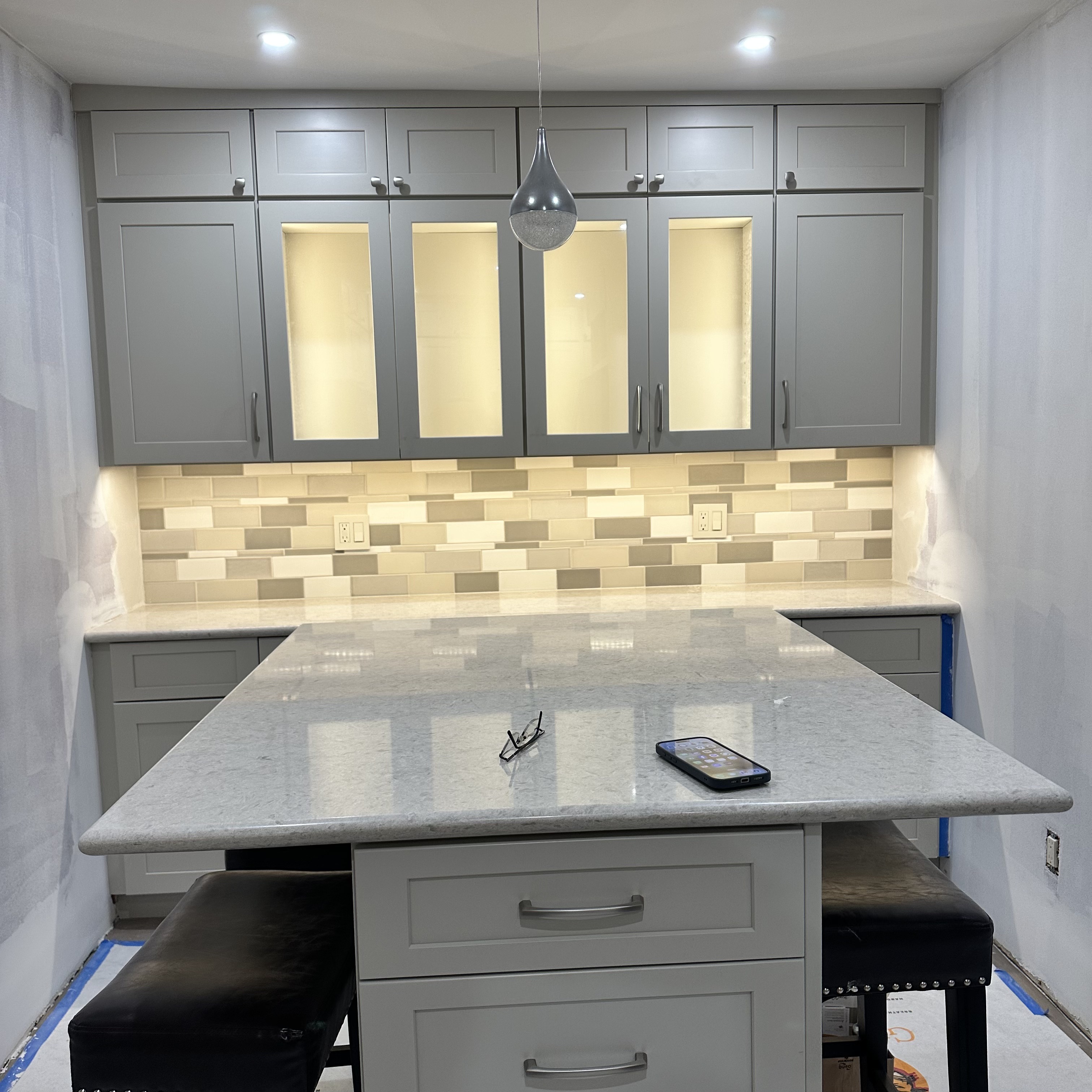 Modern appliances in remodeled kitchen