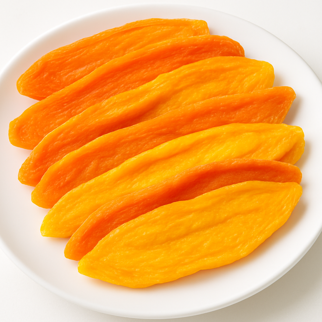 Slices of sun-dried African mango