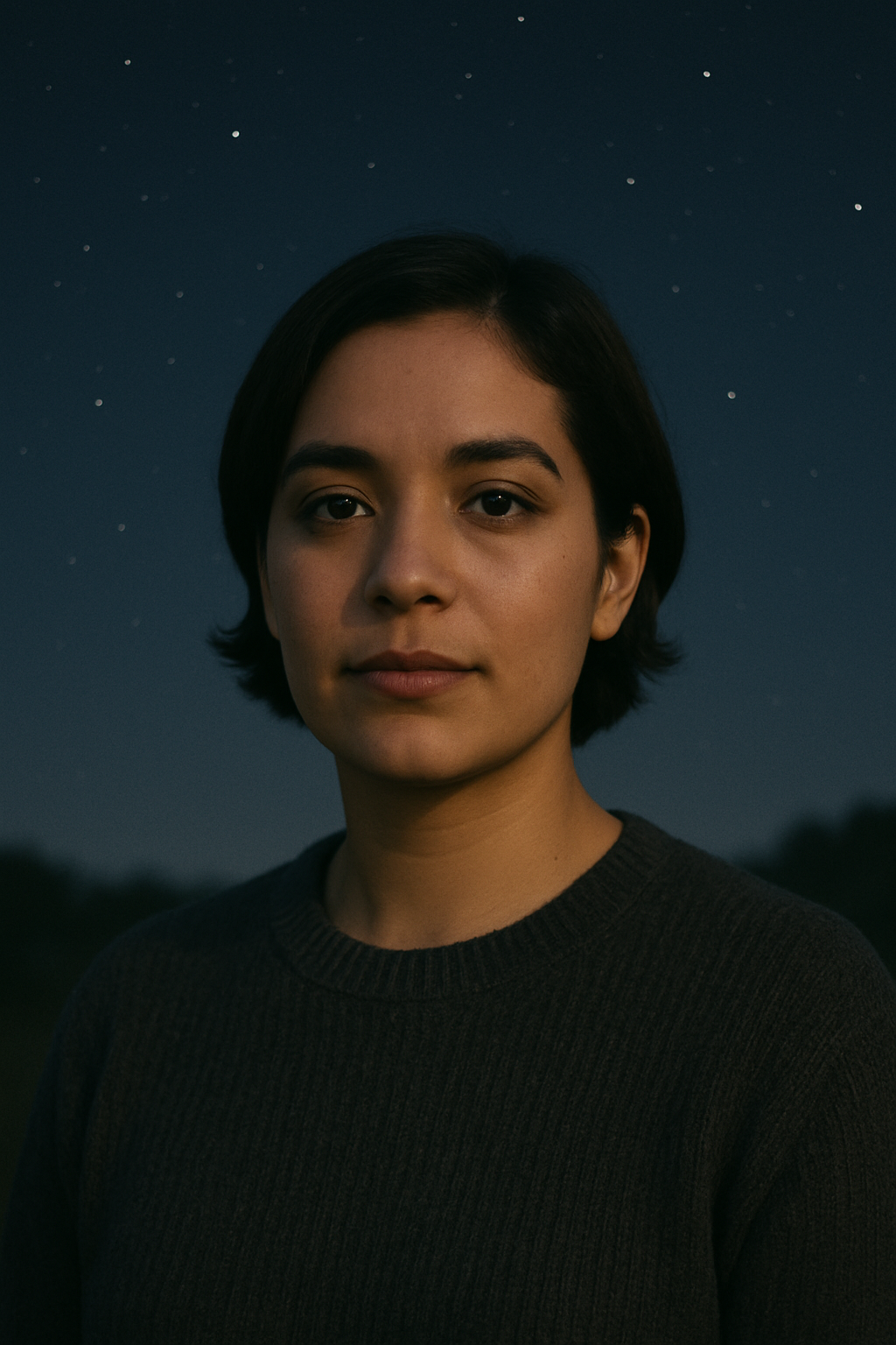 Portrait of Lina Ortega, a beginner skywatcher
