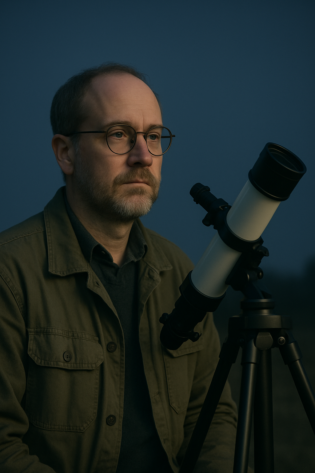 Portrait of Martin Hale, a telescope hobbyist
