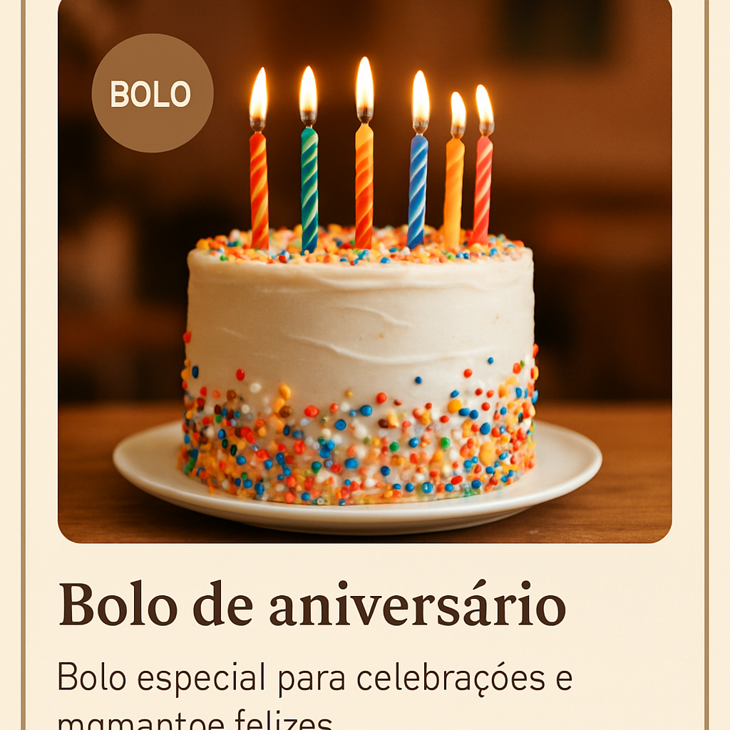 Bolo de aniversário