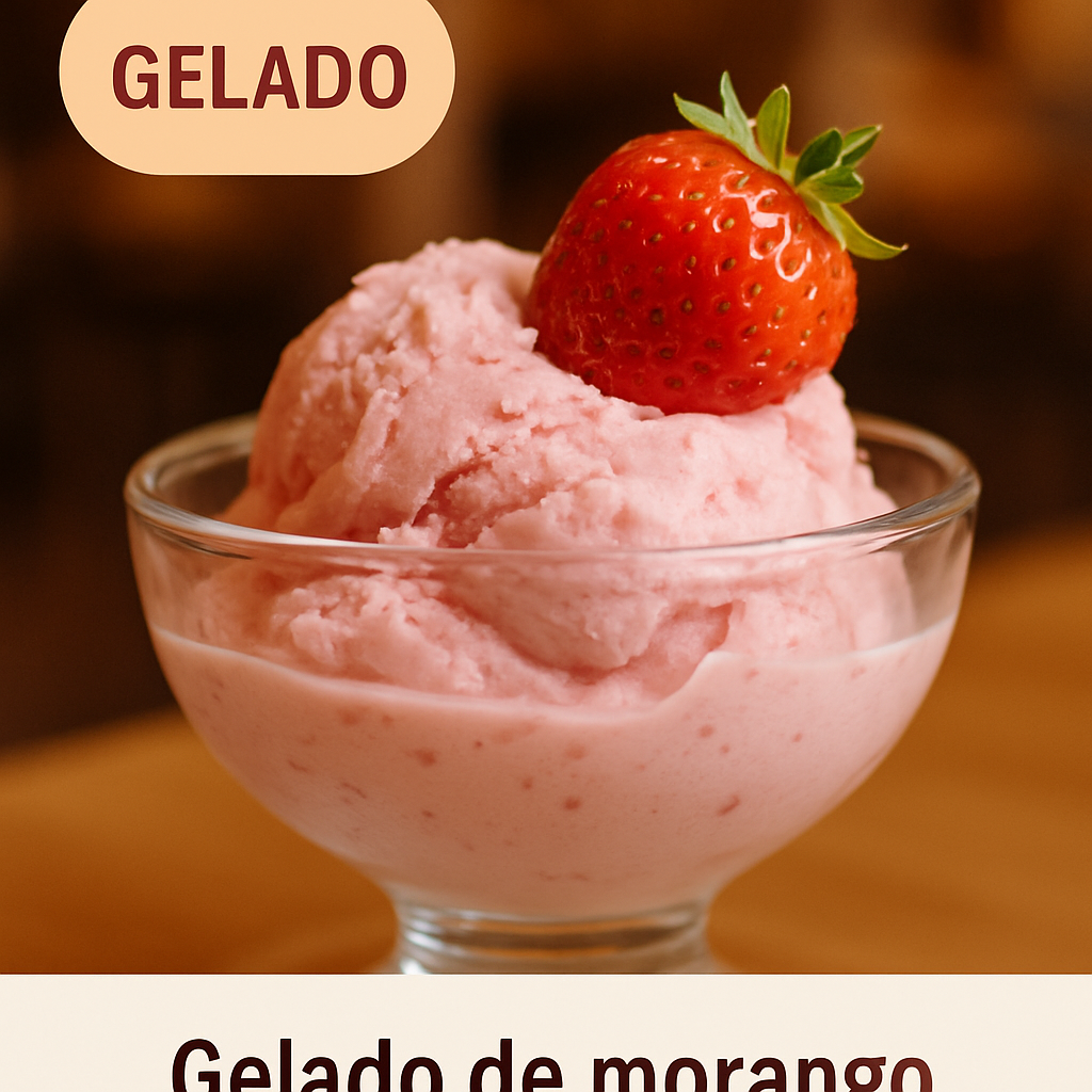 Gelado de morango