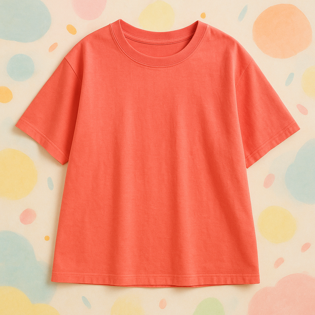 Women's oversize soft cotton T-shirt on light background